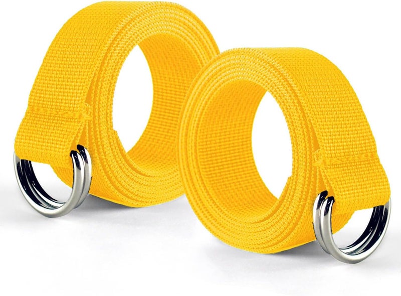 Clocean Web Football Belt with Two Stainless Steel D Rings 52' Football Pants Belt for Men Women Kids Youth Boys Girls - Image 1